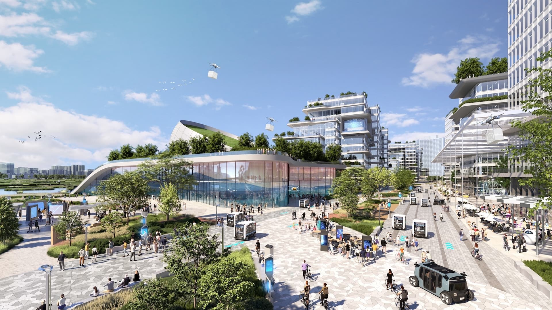 San Tin Technopole masterplan render 2
