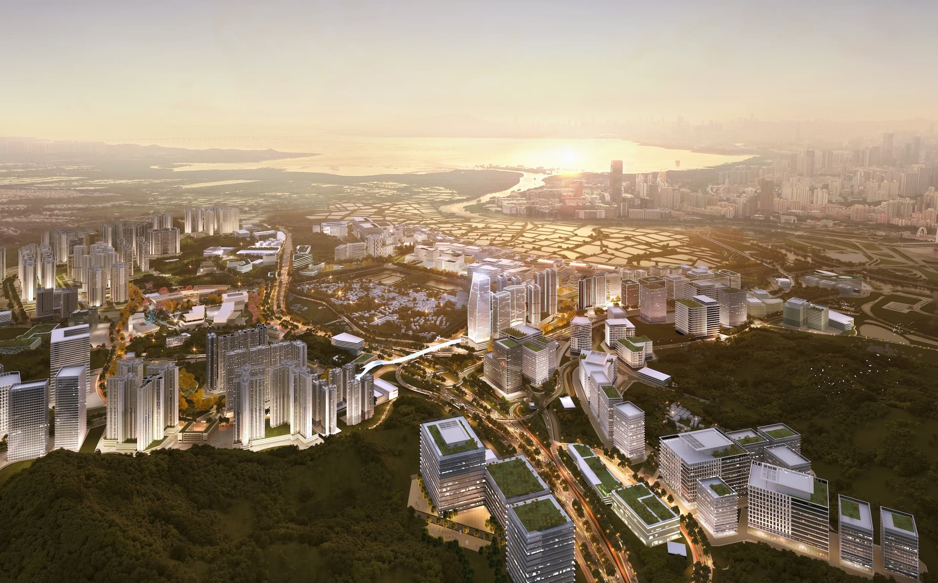 San Tin Technopole masterplan render 1